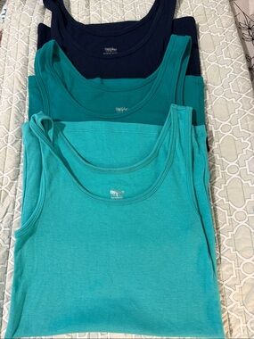 Mossimo Tank Top Lot Blues Size XS